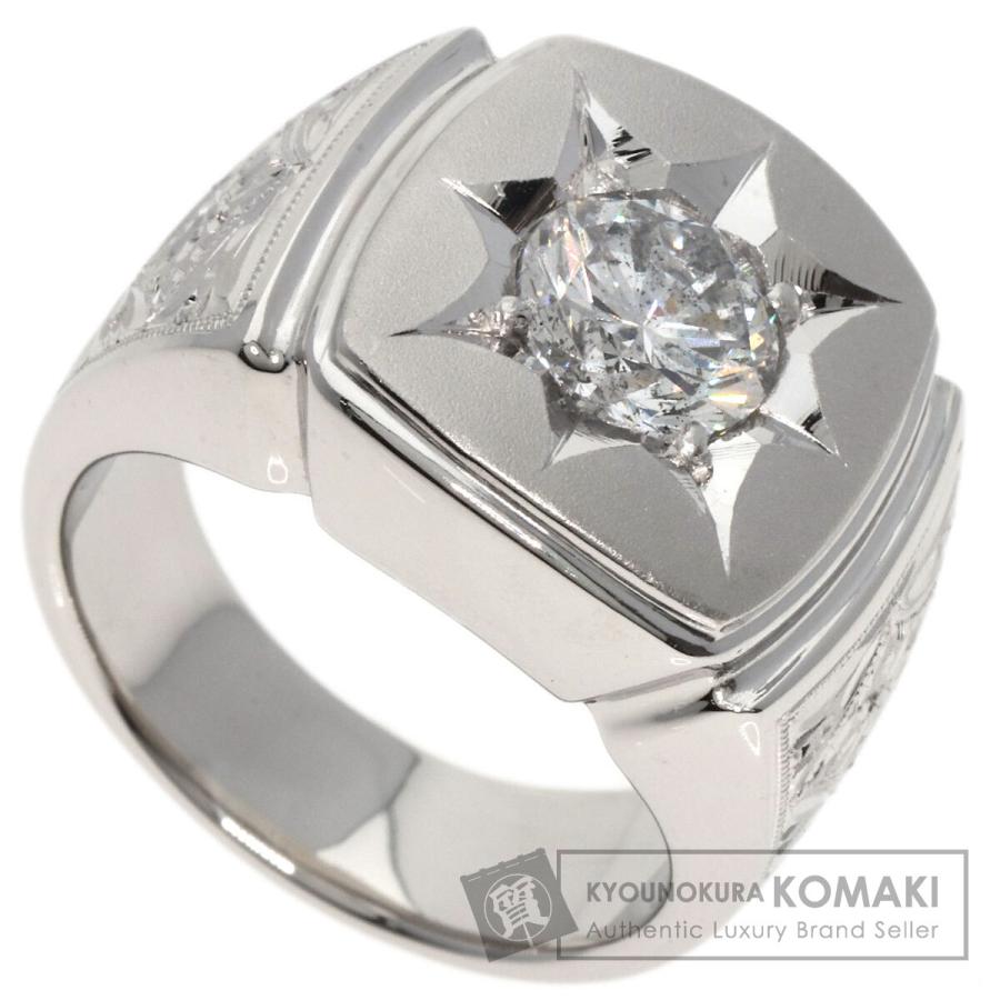 ジュエリー ダイヤモンド 印台 リング・指輪 プラチナPT900 中古 ジュエリー ダイヤモンド 印台 リング・指輪 プラチナPT900 中古