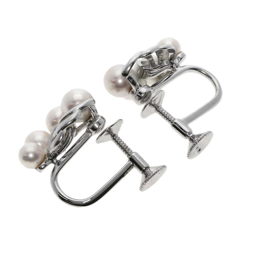 MIKIMOTO ミキモト パール 真珠 イヤリング K18ホワイトゴールド