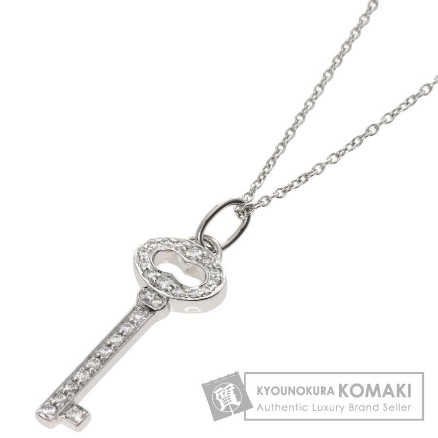 TIFFANY&Co. ティファニー オーバルキー ダイヤモンド ネックレス  