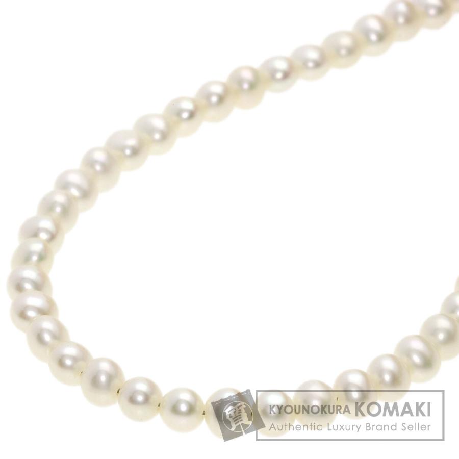 ジュエリー 淡水パール 真珠 ネックレス K18イエローゴールド 中古 