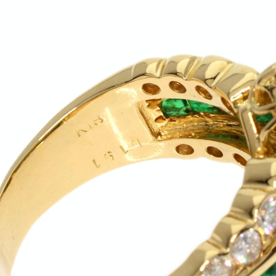 ジュエリー エメラルド ダイヤモンド リング・指輪 K18イエロー ジュエリー エメラルド ダイヤモンド リング・指輪 K18イエロー