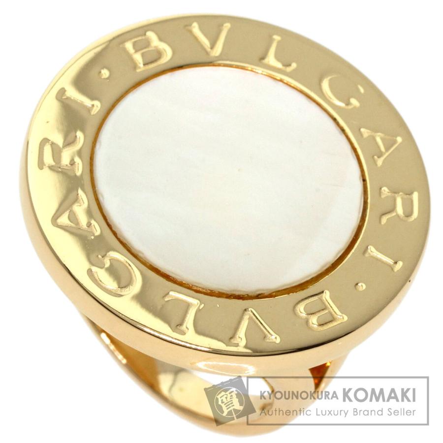 BVLGARI ブルガリ ブルガリブルガリ ホワイトシェル リング・指輪 K18  