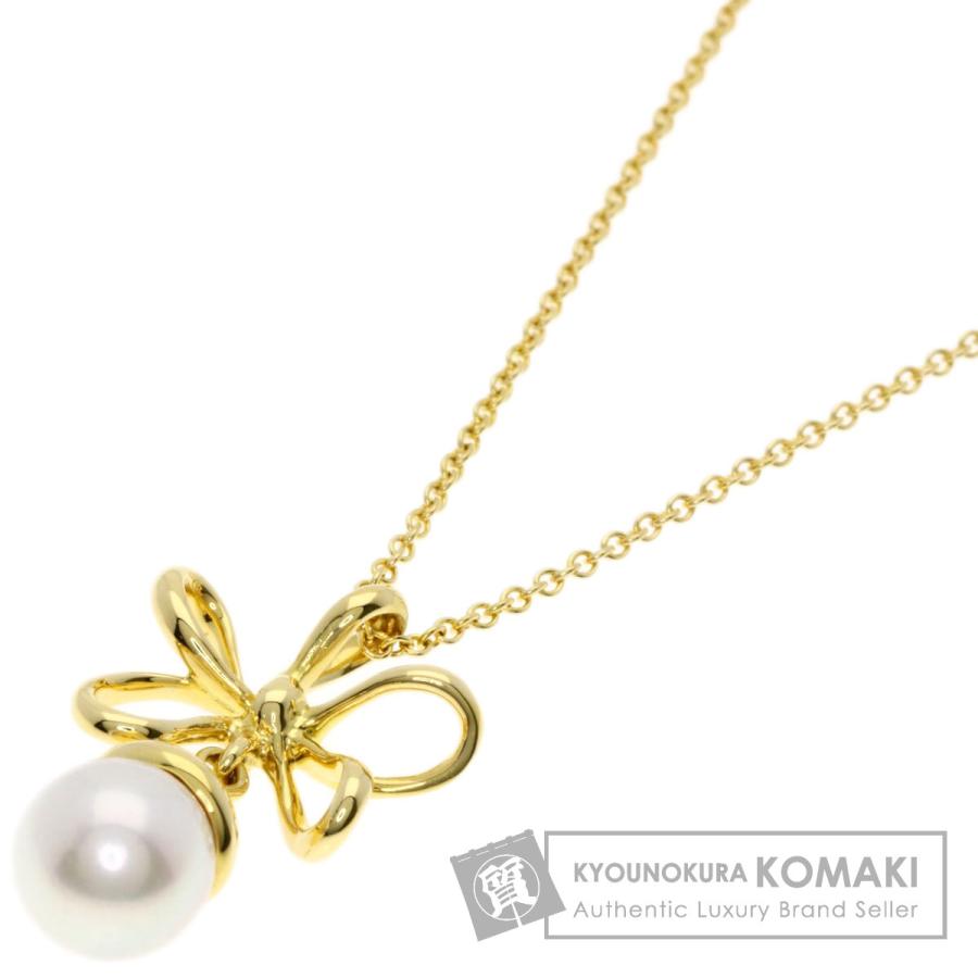 TIFFANY&Co. ティファニー フラワー パール 真珠 ネックレス K18 