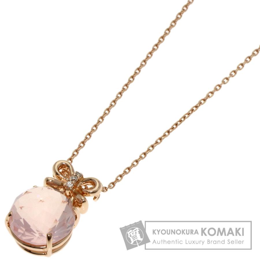 Ponte Vecchio ポンテヴェキオ リボンモチーフ ネックレス K18ピンク 