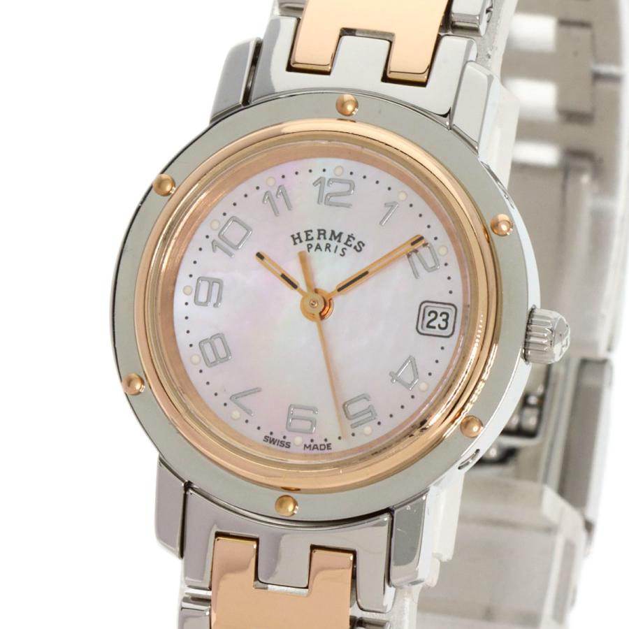 HERMES エルメス CL4.221 クリッパー ナクレ 新バックル 腕時計 HERMES エルメス CL4.221 クリッパー ナクレ 新バックル 腕時計