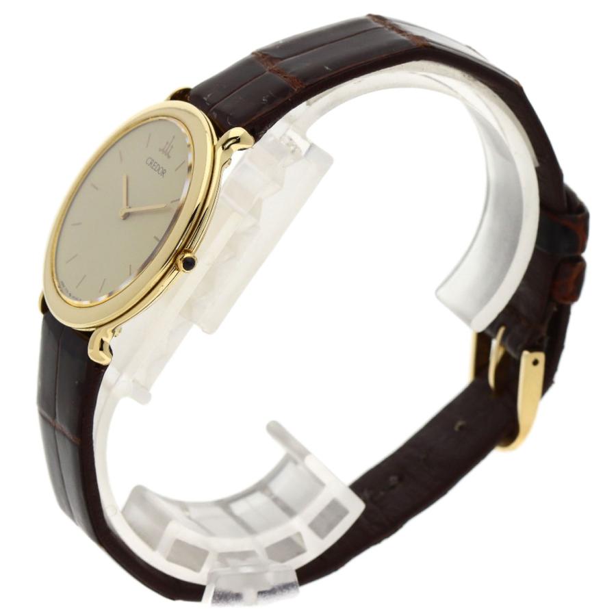 K18/SS. SEIKO CREDOR 7770-6030 メンズ腕時計 Seiko Credor 7770-6030 Quartz Men's Watch 18K Gold +