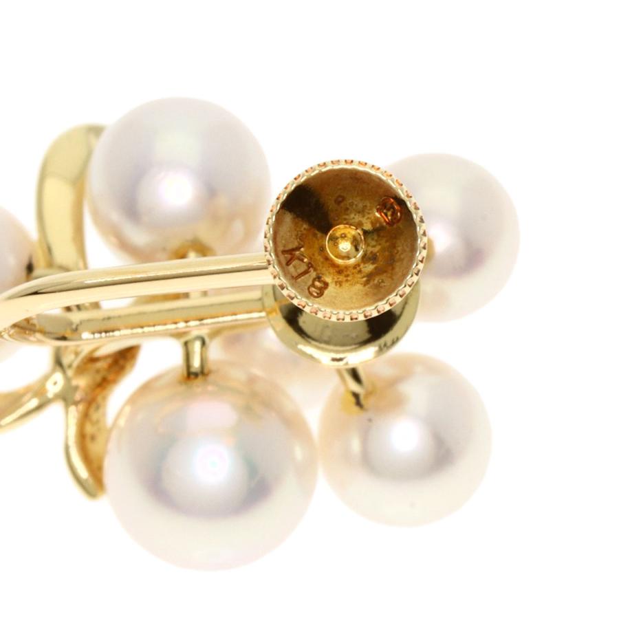 MIKIMOTO（ミキモト） パール 真珠 イヤリング K18イエローゴールド