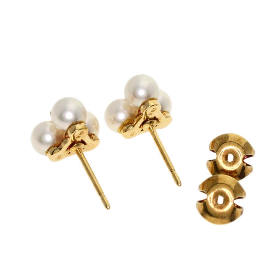 MIKIMOTO（ミキモト） パール 真珠 ダイヤモンド ピアス K18イエロー