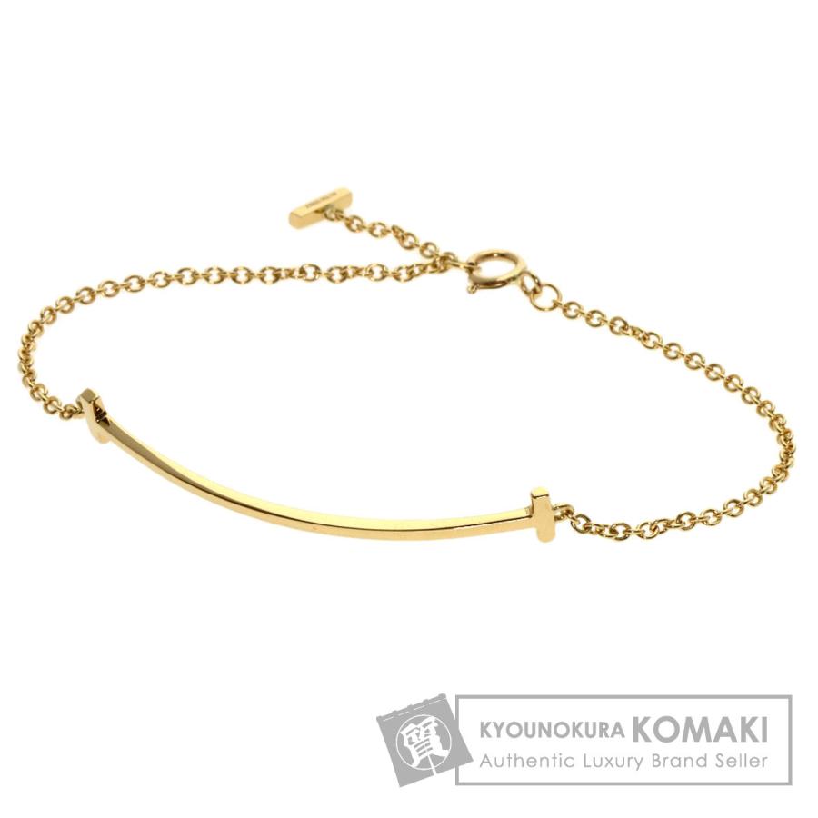 TIFFANY&Co. ティファニー Tスマイル スモール ブレスレット K18  