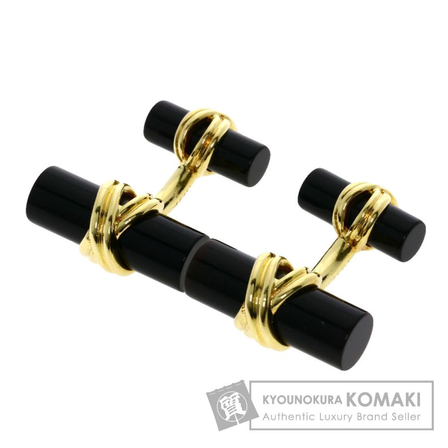 TIFFANY&Co.（ティファニー） オニキス カフス K18イエローゴールド