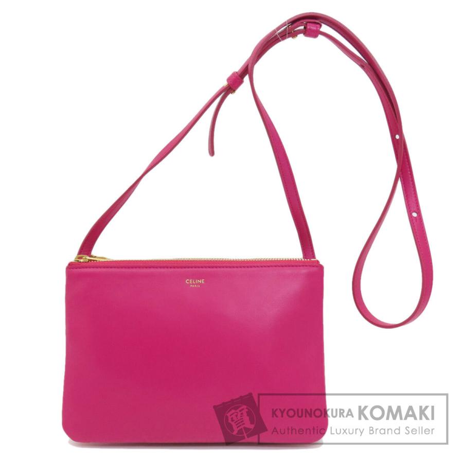 CELINE セリーヌ トリオ ショルダーバッグ カーフ レディース