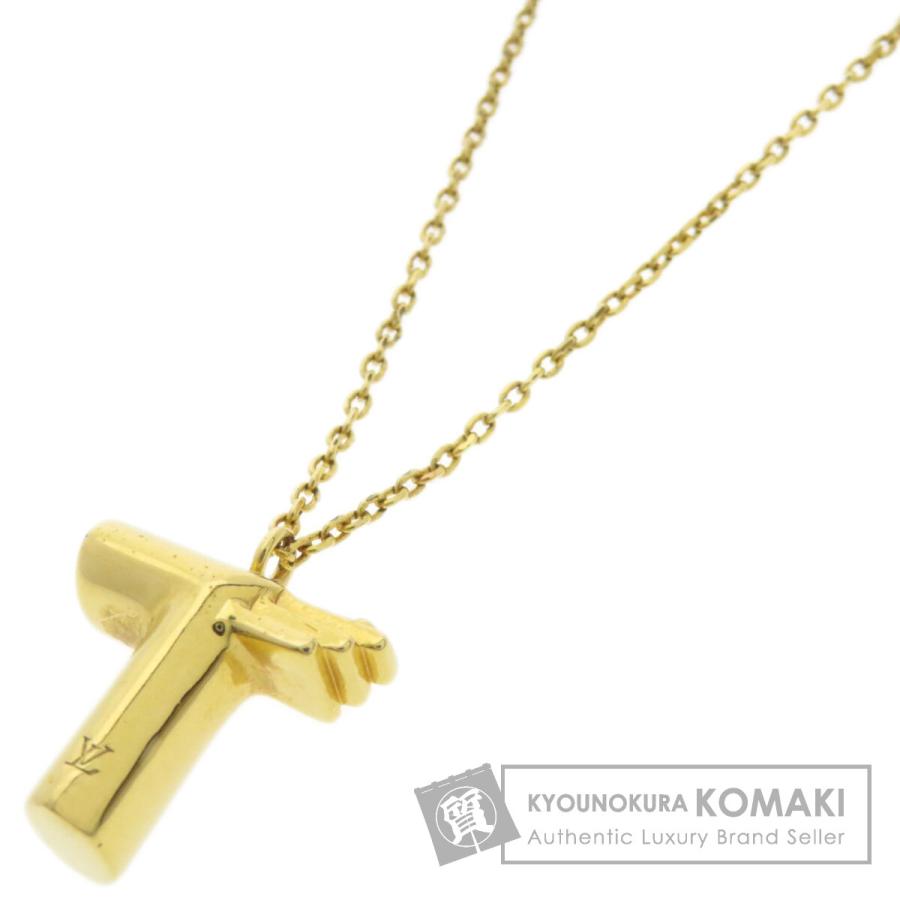 LOUIS VUITTON ルイヴィトン M61075 LV&ME T モチーフ ネックレス 金属 