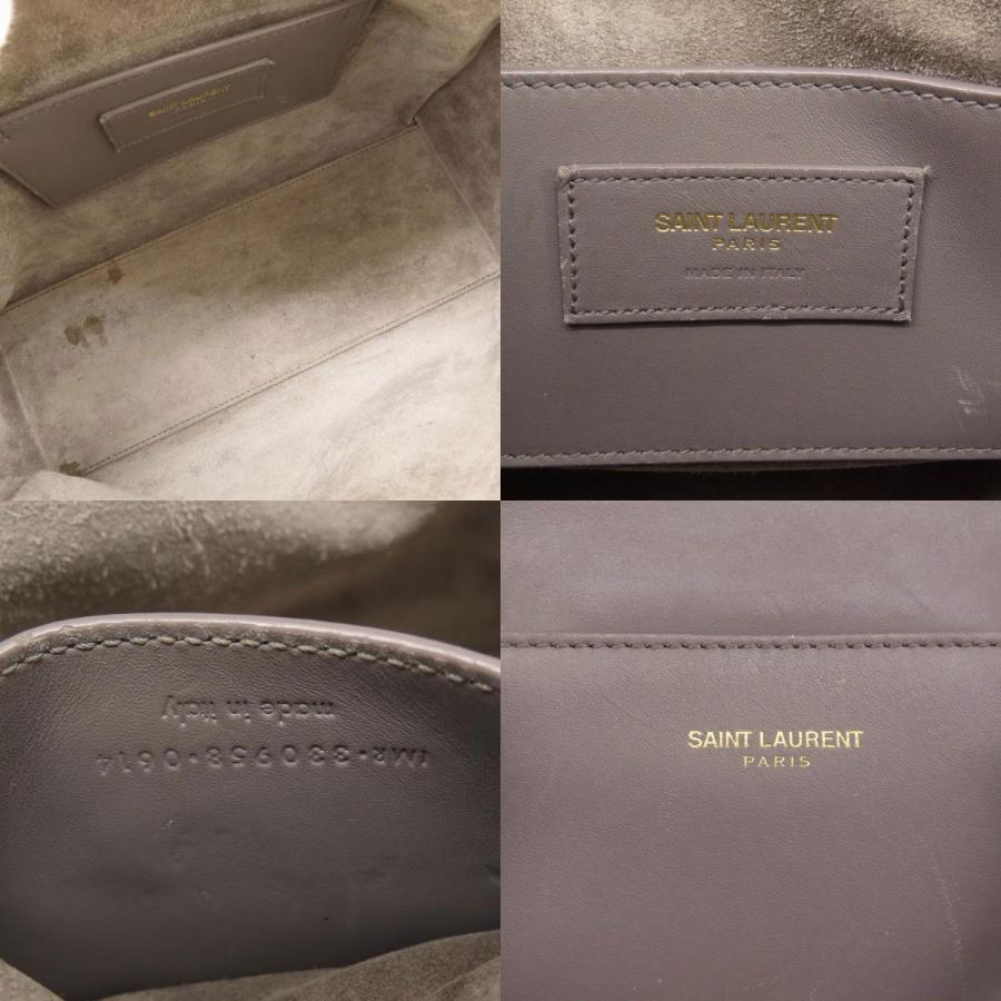 SAINT LAURENT サンローラン ベイビーダッフル 2WAY ハンドバッグ レザー レディース 中古｜kyounokura｜05