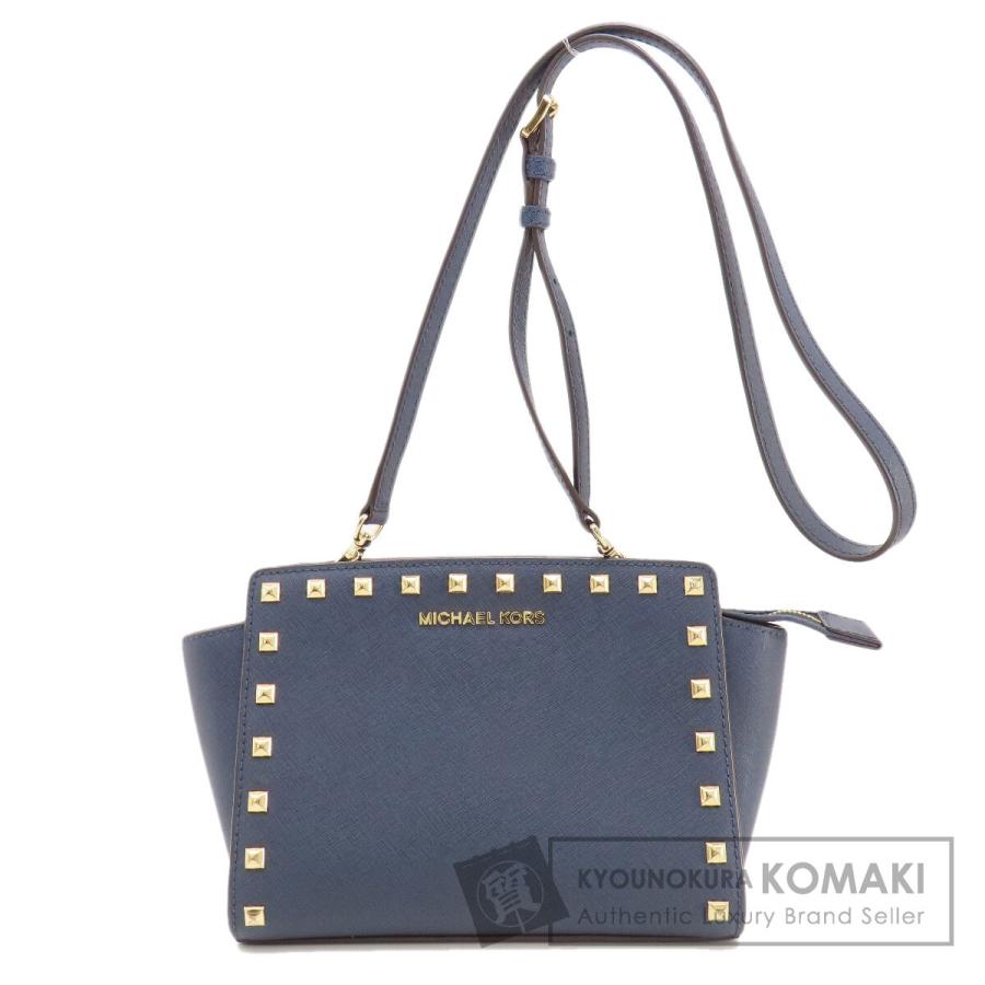 マイケルコース Michael Kors  スタッズ  ショルダーバッグ レザー レディース  中古 MICHAEL KORS（マイケルコース） スタッズ ショルダーバッグ レザー