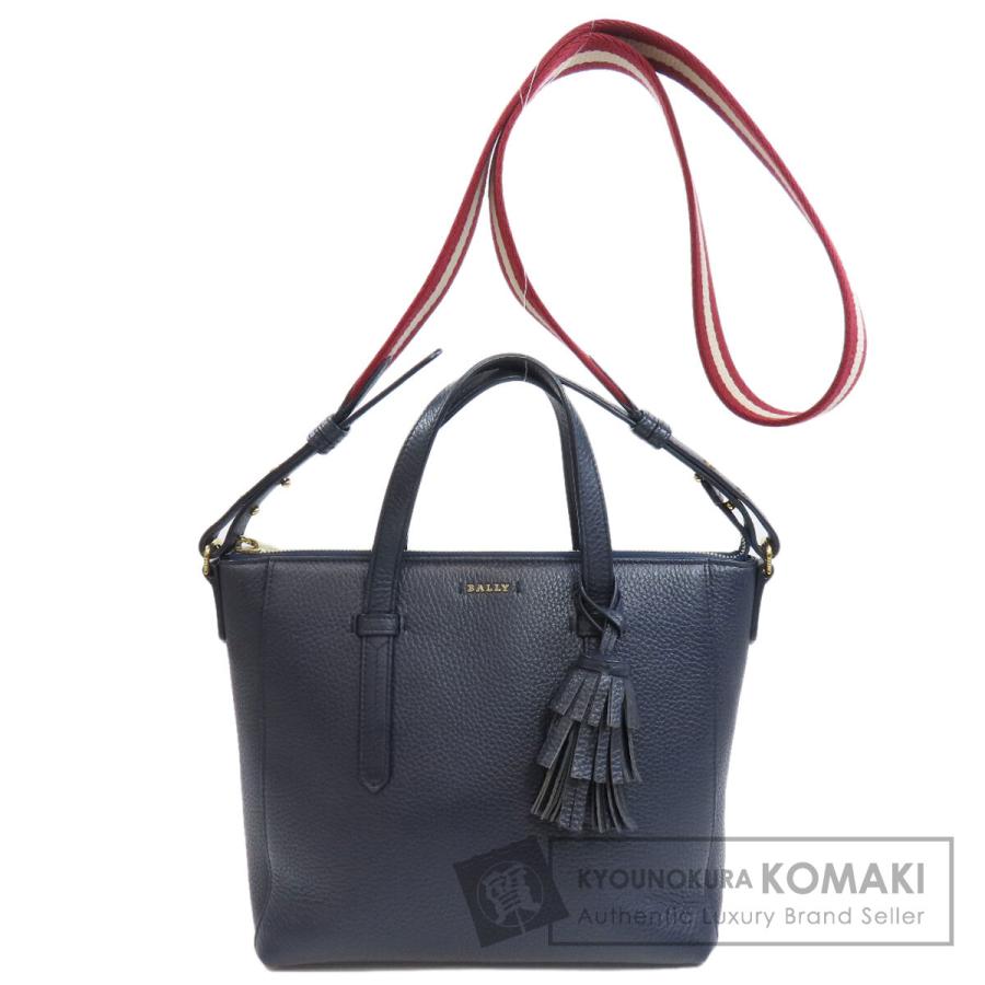 Bally BALLY バリー バリーストライプ 2WAY トートバッグ レザー  