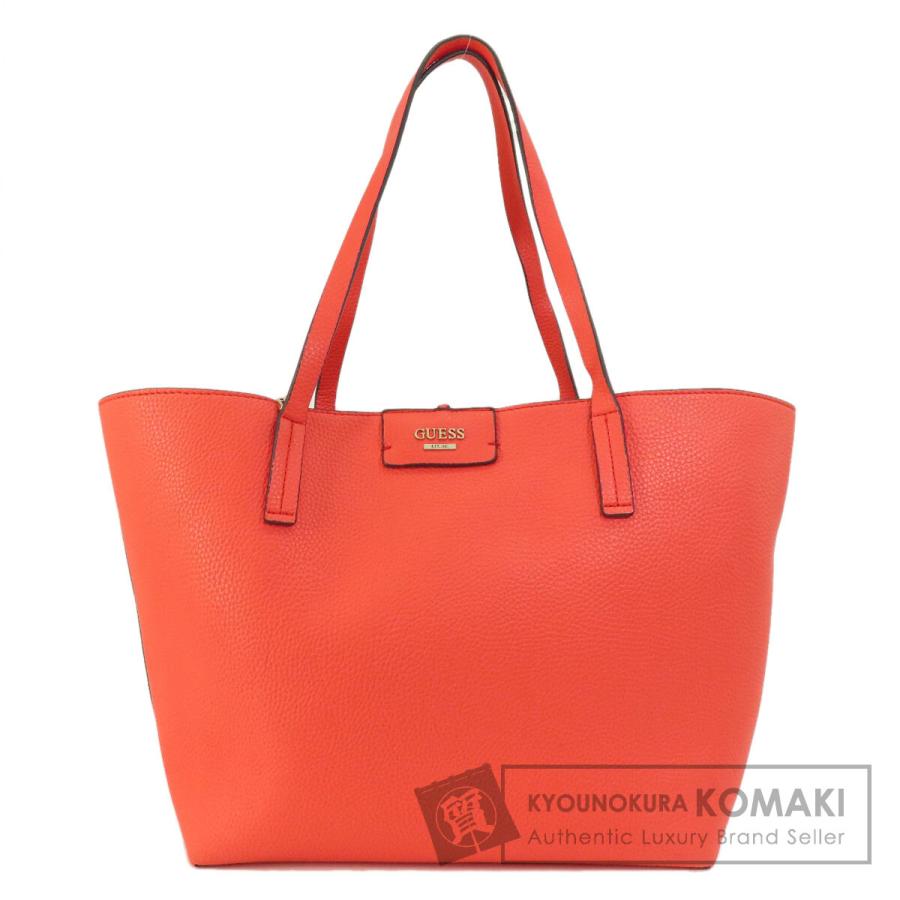 GUESS Guess ゲス ロゴ トートバッグ レザー レディース 中古  