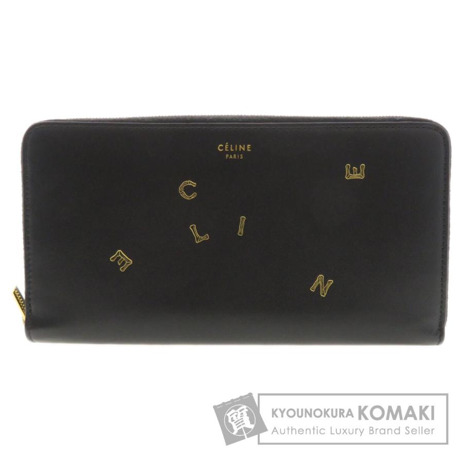 CELINE セリーヌ ロゴモチーフ 長財布(小銭入れあり) カーフ CELINE セリーヌ ロゴモチーフ 長財布(小銭入れあり) カーフ