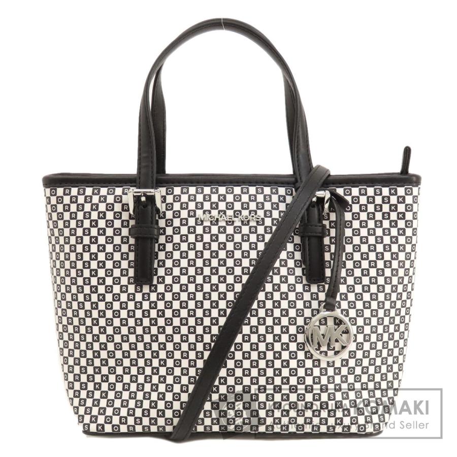 Michael Kors マイケルコース ロゴ 2WAY ハンドバッグ ナイロン素材 