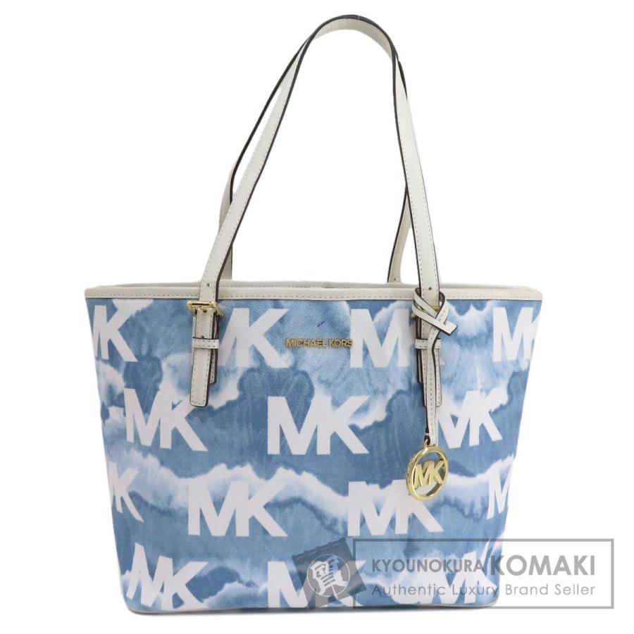 マイケルコース Michael Kors  水彩柄  トートバッグ PVC レディース  中古 MICHAEL KORS（マイケルコース） 水彩柄 トートバッグ PVC レディース
