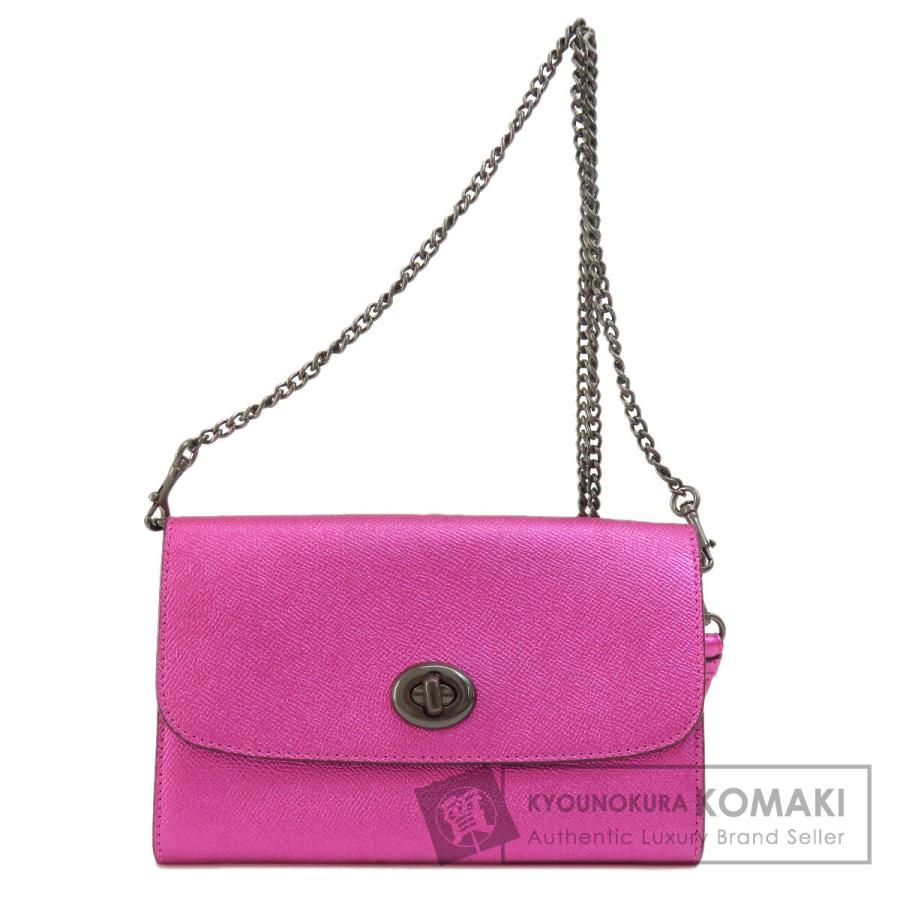 COACH コーチ F22828 チェーンウォレット 長財布（小銭入れあり  