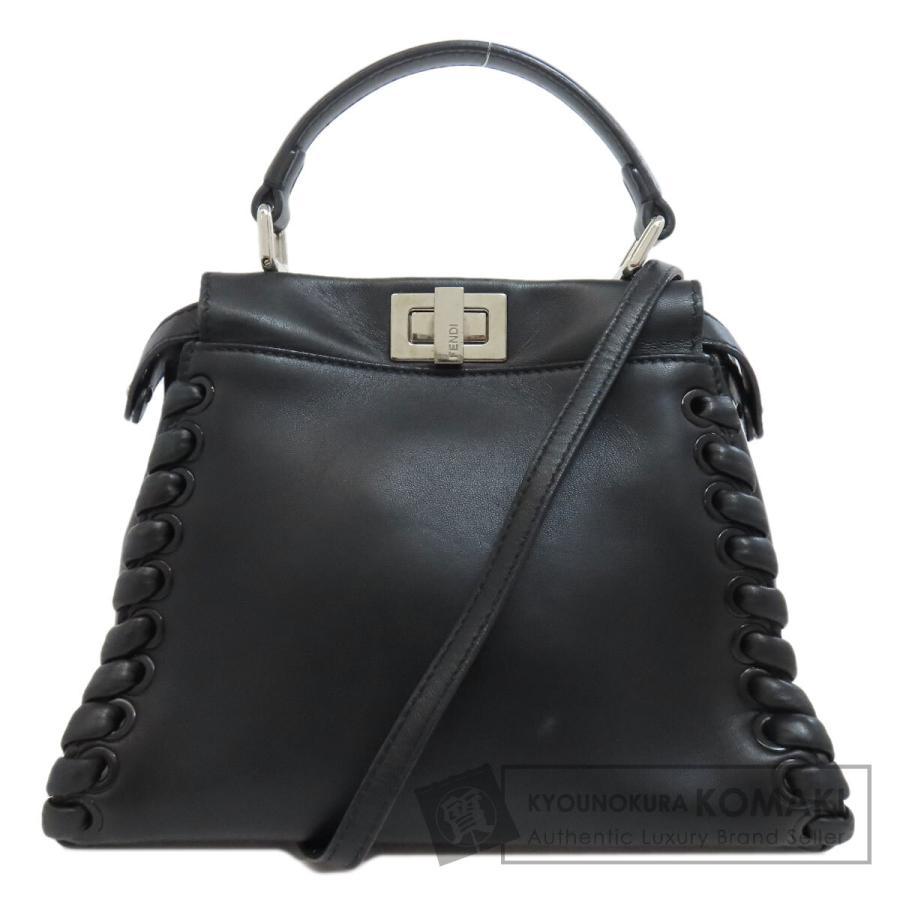 FENDI フェンディ ピーカブーミニ 2WAY ハンドバッグ レザー FENDI フェンディ ピーカブーミニ 2WAY ハンドバッグ レザー
