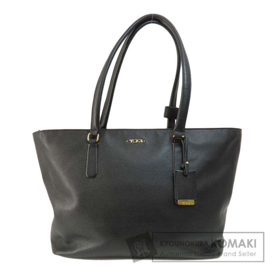TUMI トゥミ ロゴ トートバッグ レザー レディース 中古 TUMI トゥミ ロゴ トートバッグ レザー レディース 中古
