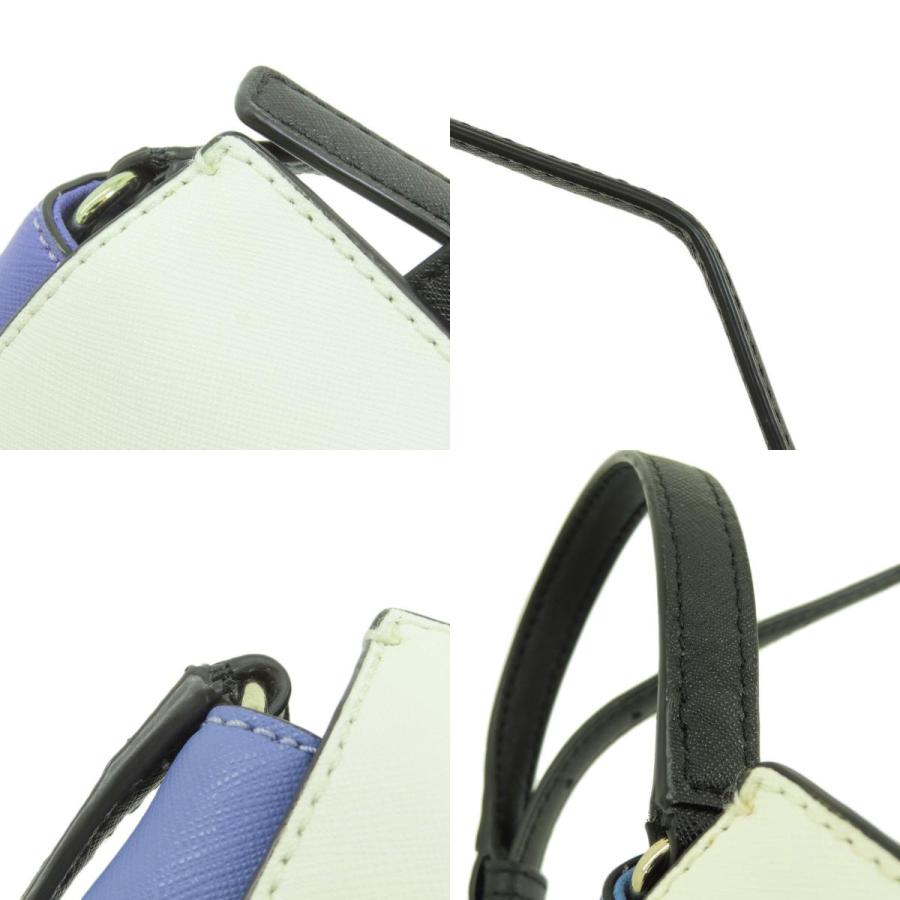 【美品】ケイトスペードニューヨーク　ショルダーバッグ　バイカラー　PVC レザー kate spade NEW YORK ケイトスペード ロゴ バイカラー 2WAY