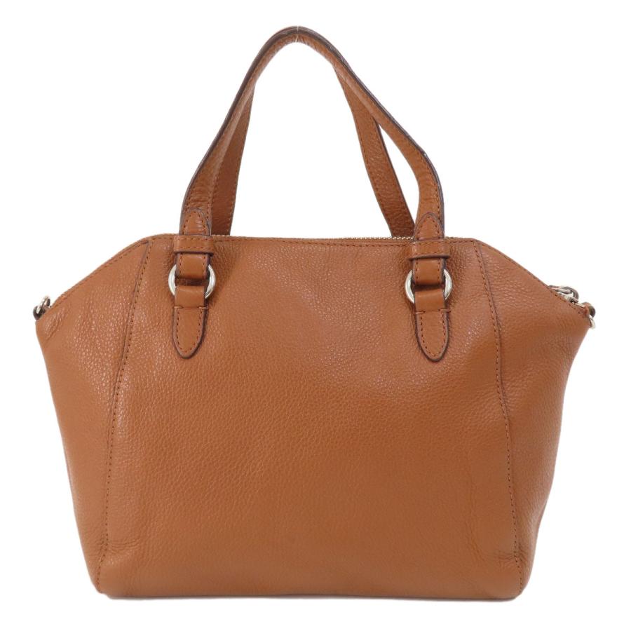 コーチ COACH 2WAYハンドバッグ 茶 かたう レザー 中古 コーチ COACH 2WAYハンドバッグ 茶 かたう レザー 中古