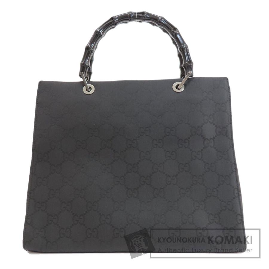 GUCCI グッチ 002・1010 GG柄 バンブー トートバッグ ナイロン素材 