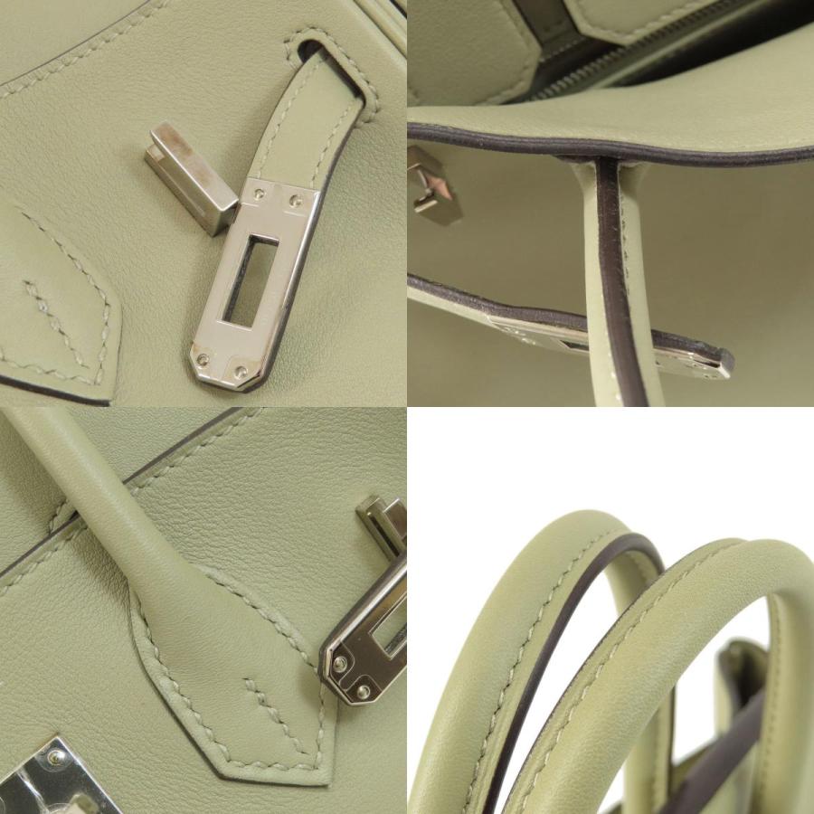 HERMES エルメス バーキン25 グリーン シルバー金具