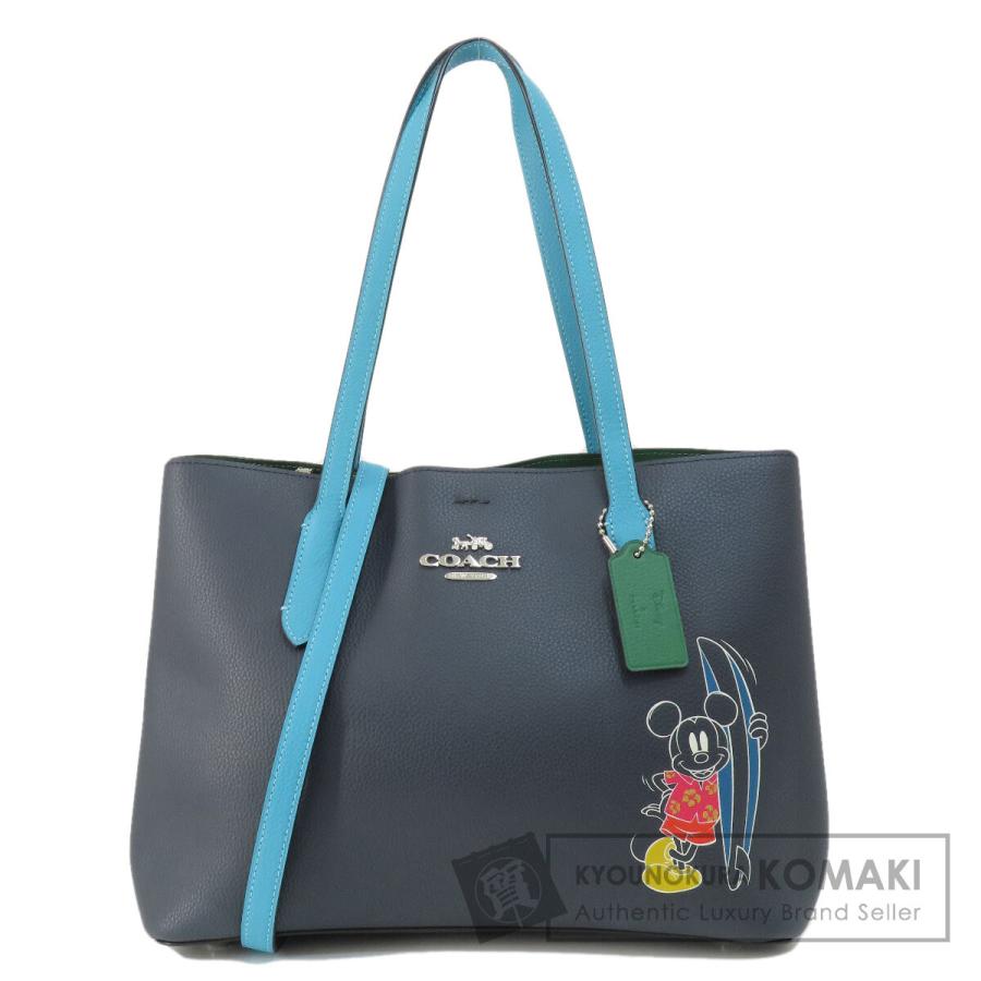 COACH コーチ 3709 ミッキーコラボ 2WAY トートバッグ レザー COACH コーチ 3709 ミッキーコラボ 2WAY トートバッグ レザー