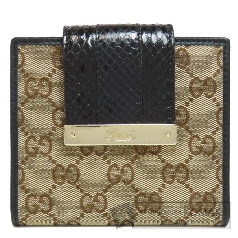GUCCI グッチ 181669 GG 二つ折り財布（小銭入れあり） キャンバス  