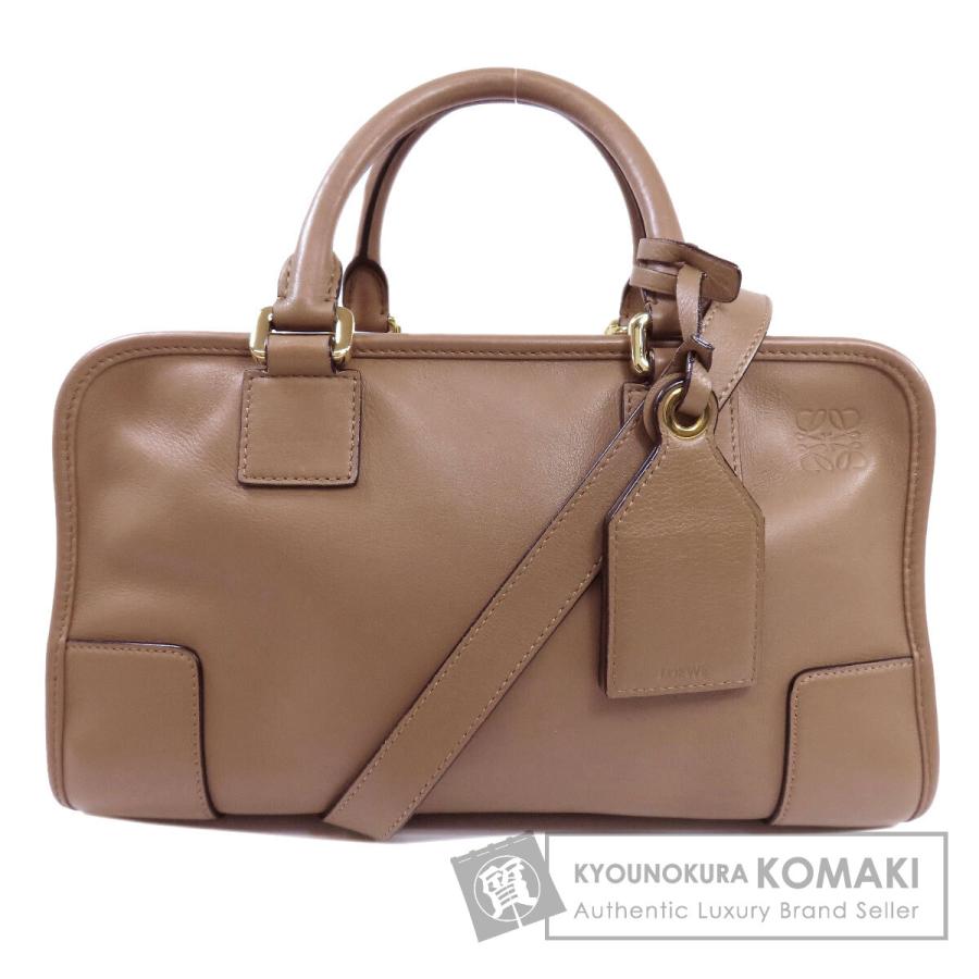 ロエベ LOEWE アマソナ 36 アナグラム ロゴ トートバッグ レザー 