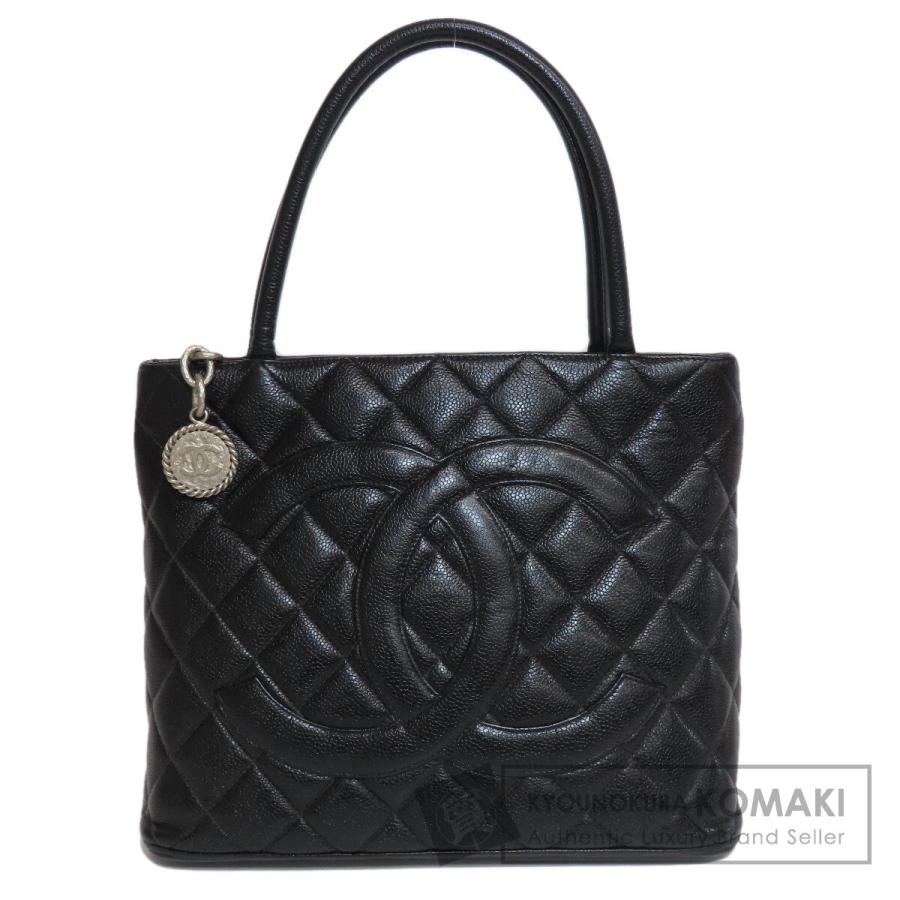 CHANEL シャネル 復刻トート シルバー金具 トートバッグ キャビア 