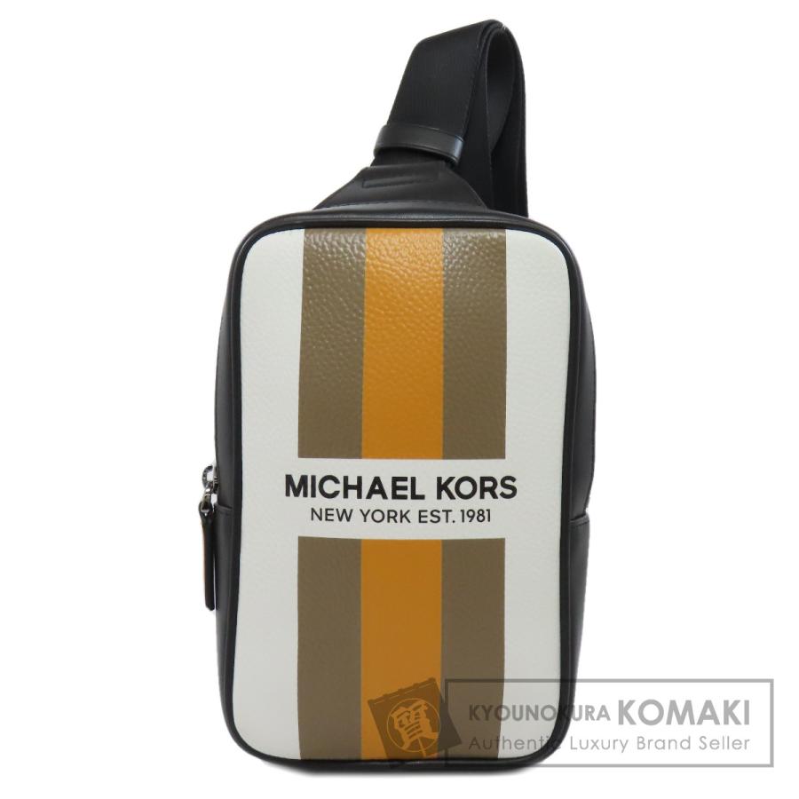 MICHAEL KORS（マイケルコース） ロゴ ストライプ ボディバッグ PVC