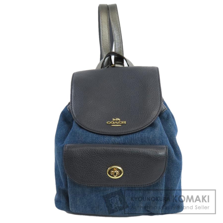 美品☆COACH コーチ リュック バックパック F37410 ターンロック 茶
