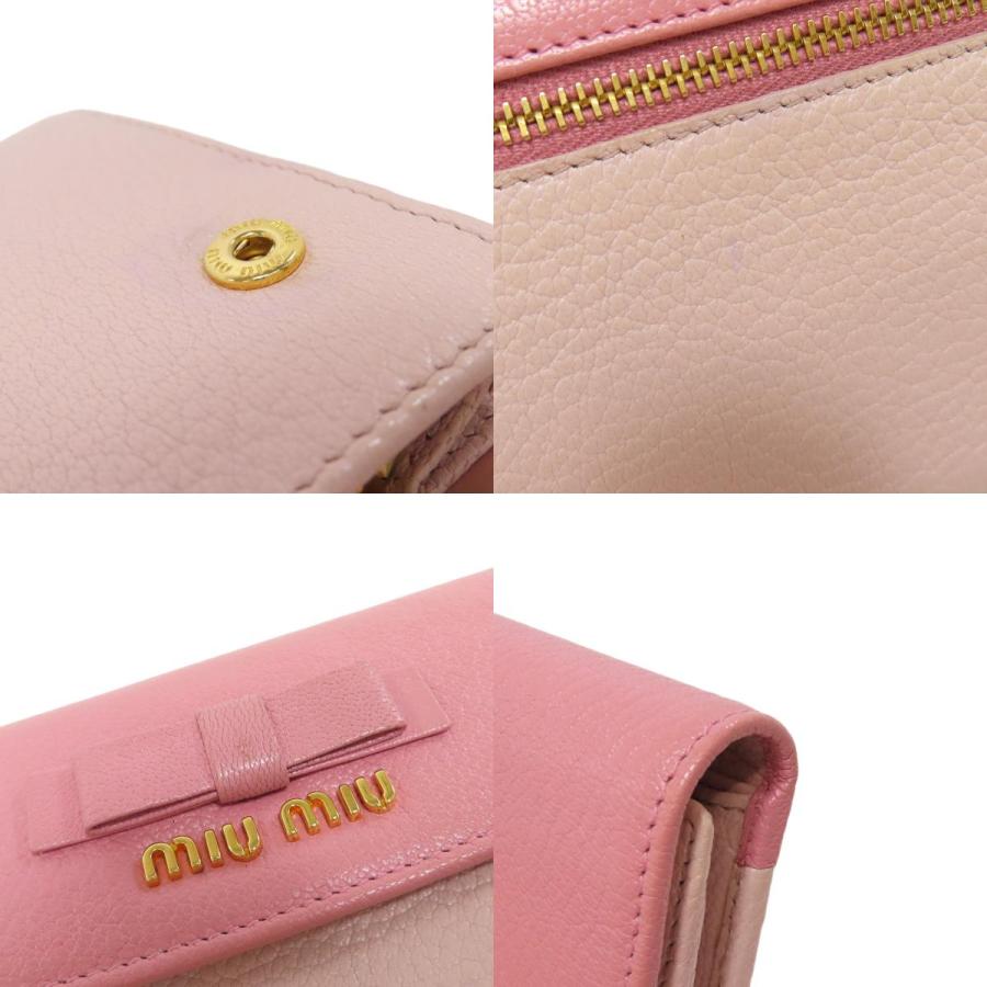 miu MIUMIU ミュウミュウ ロゴ リボン 長財布(小銭入れあり miu MIUMIU ミュウミュウ ロゴ リボン 長財布(小銭入れあり