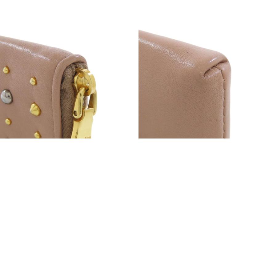 miu MIUMIU ミュウミュウ スタッズ アクセサリーポーチ レザー miu MIUMIU ミュウミュウ スタッズ アクセサリーポーチ レザー