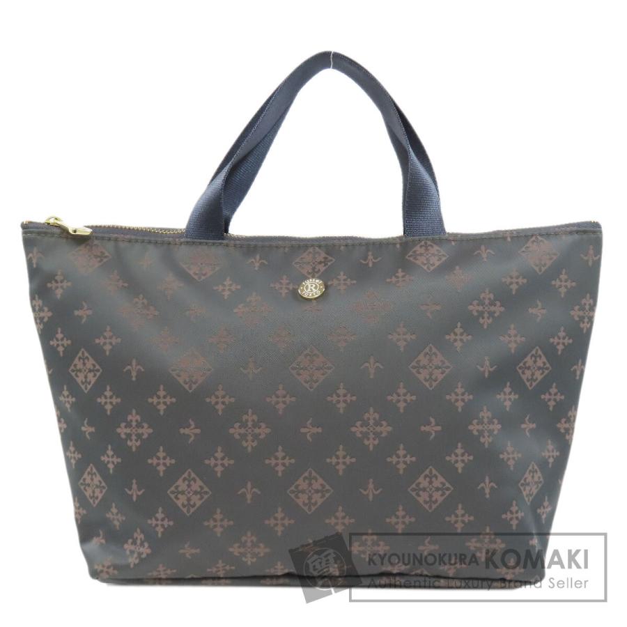 russet ラシット 百合紋章 ハンドバッグ ナイロン素材 レディース 中古  