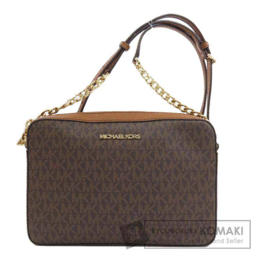 Michael Kors マイケルコース MKシグネチャー ショルダーバッグ PVC レディース [中古] MICHAEL KORS（マイケルコース） MKシグネチャー ショルダーバッグ PVC