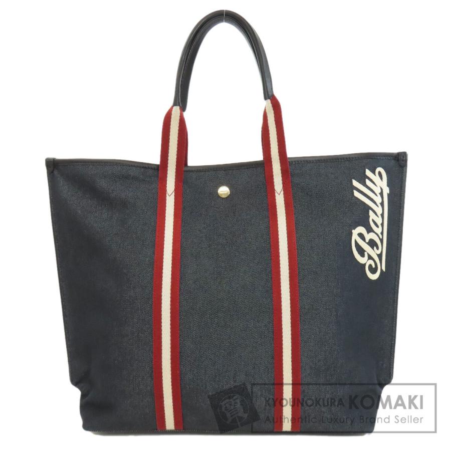 Bally BALLY バリー ロゴ トートバッグ デニム レディース 中古 
