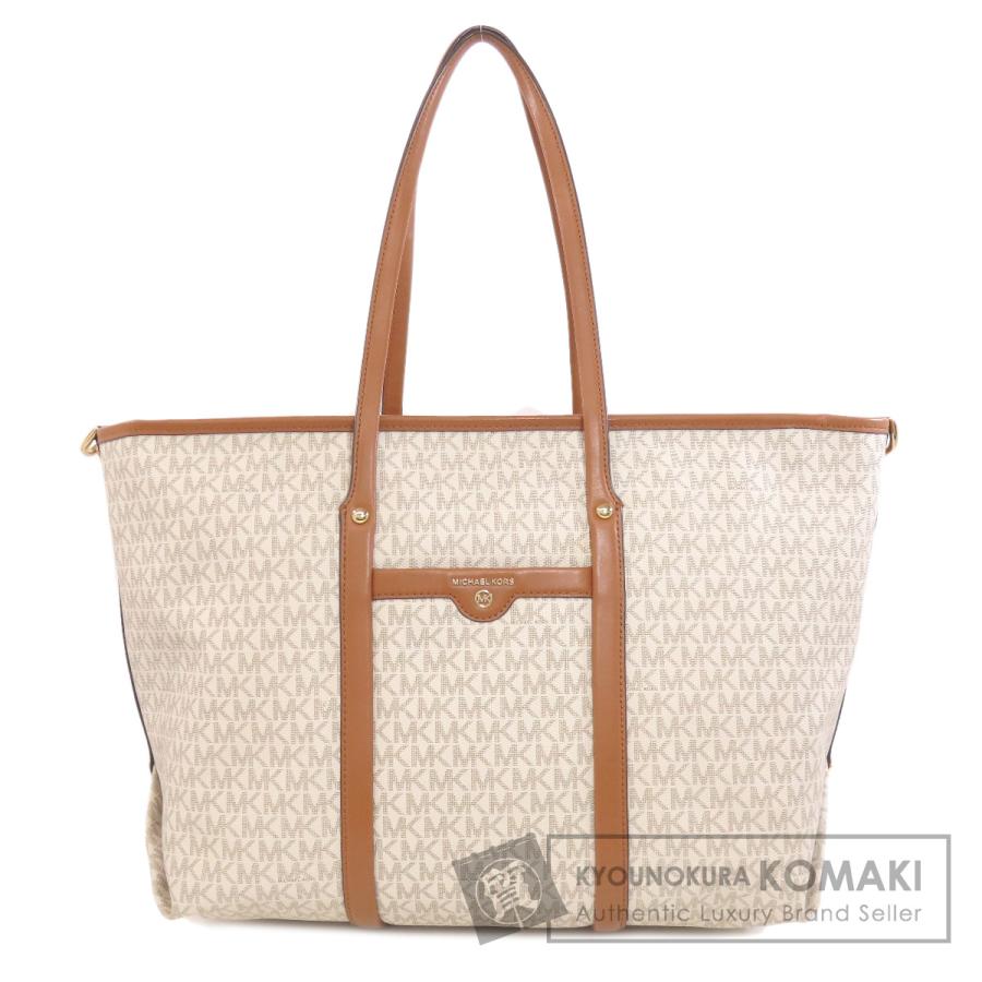 マイケルマイケルコース MICHAEL MICHAEL KORS  MKシグネチャー 2WAY  トートバッグ PVC レディース 中古 MICHAEL KORS（マイケルコース） MKシグネチャー 2WAY トートバッグ