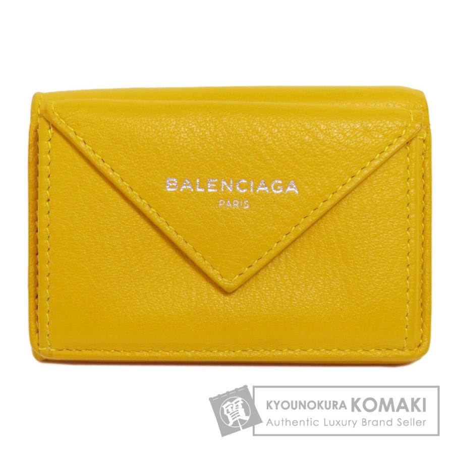 BALENCIAGA バレンシアガ 391446 ペーパー ミニウォレット 二つ折り 