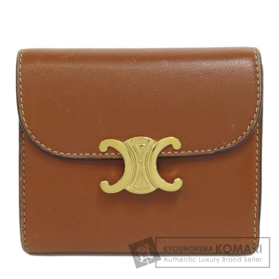 CELINE セリーヌ トリオンフ 二つ折り財布（小銭入れあり） 中古 - 三 