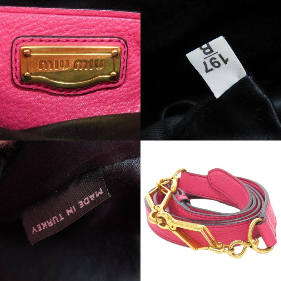 miu MIUMIU ミュウミュウ 2WAY トートバッグ レザー レディース miu MIUMIU ミュウミュウ 2WAY トートバッグ レザー レディース