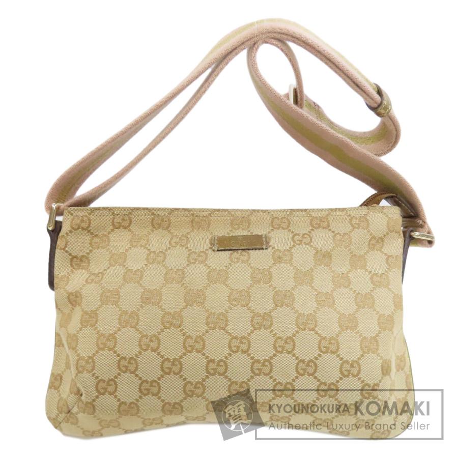GUCCI グッチ 189749 GG ショルダーバッグ キャンバス レディース 中古 