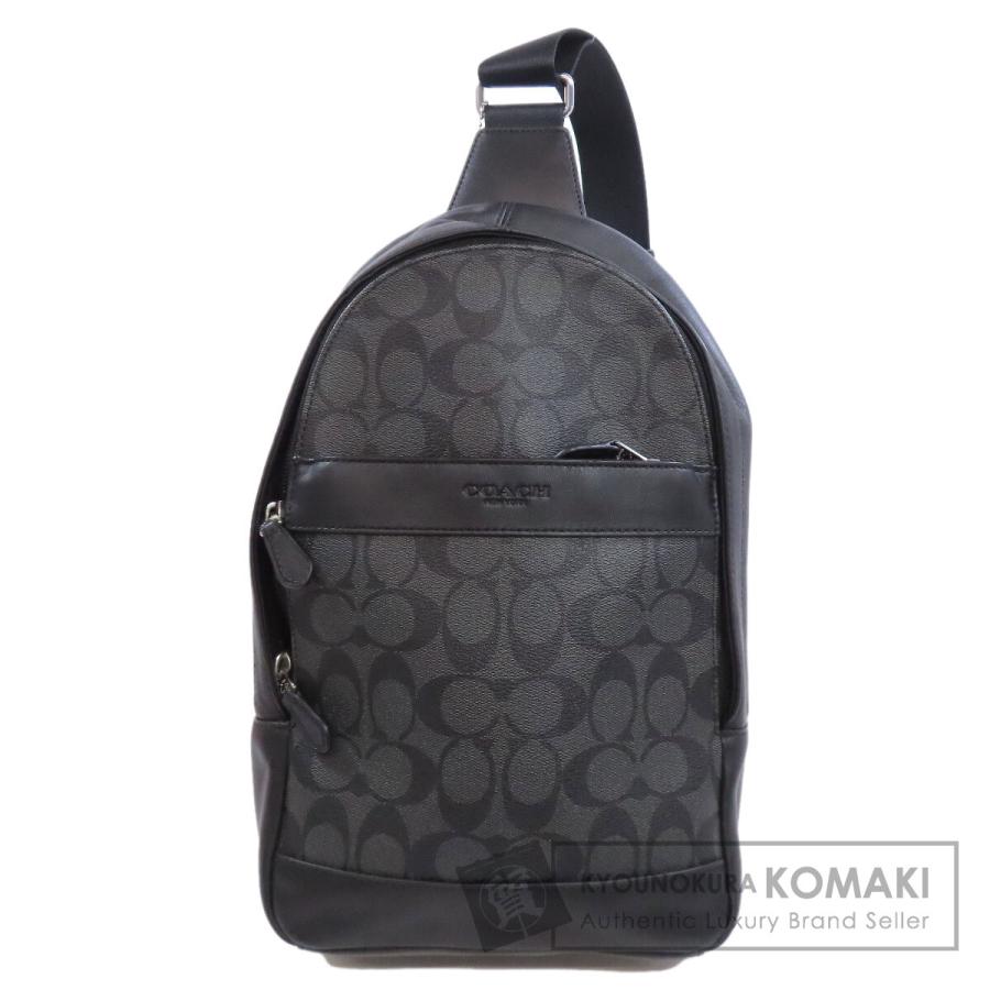COACH コーチ f54787 シグネチャー ボディバッグ PVC レディース 中古 