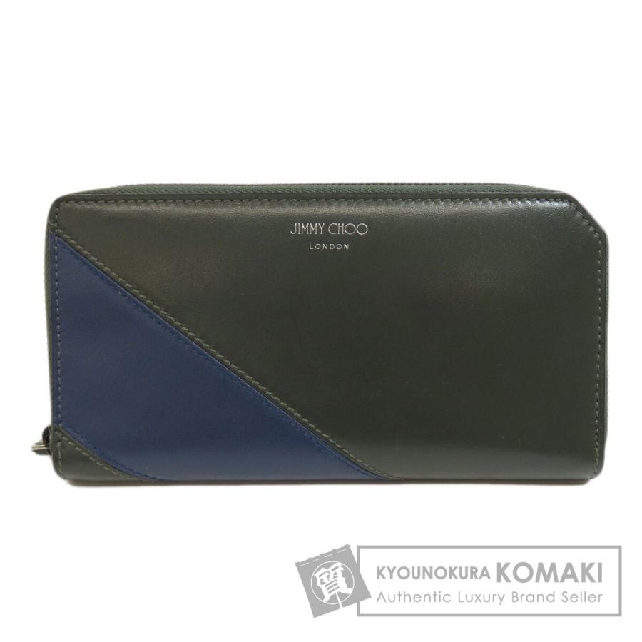 ジミーチュウ Jimmy Choo  ロゴ  長財布（小銭入れあり） レザー レディース  中古 Jimmy Choo ジミーチュウ ロゴ 長財布（小銭入れあり） レザー