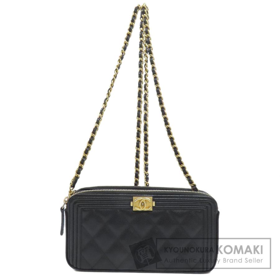 CHANEL シャネル チェーンウォレット ボーイシャネル ゴールド金具 長  