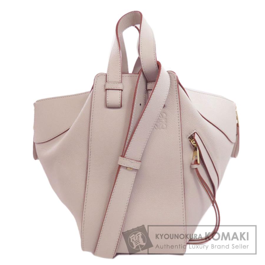 LOEWE ハンモック 2WAY ハンドバッグ キャンバス カーフ レディース  